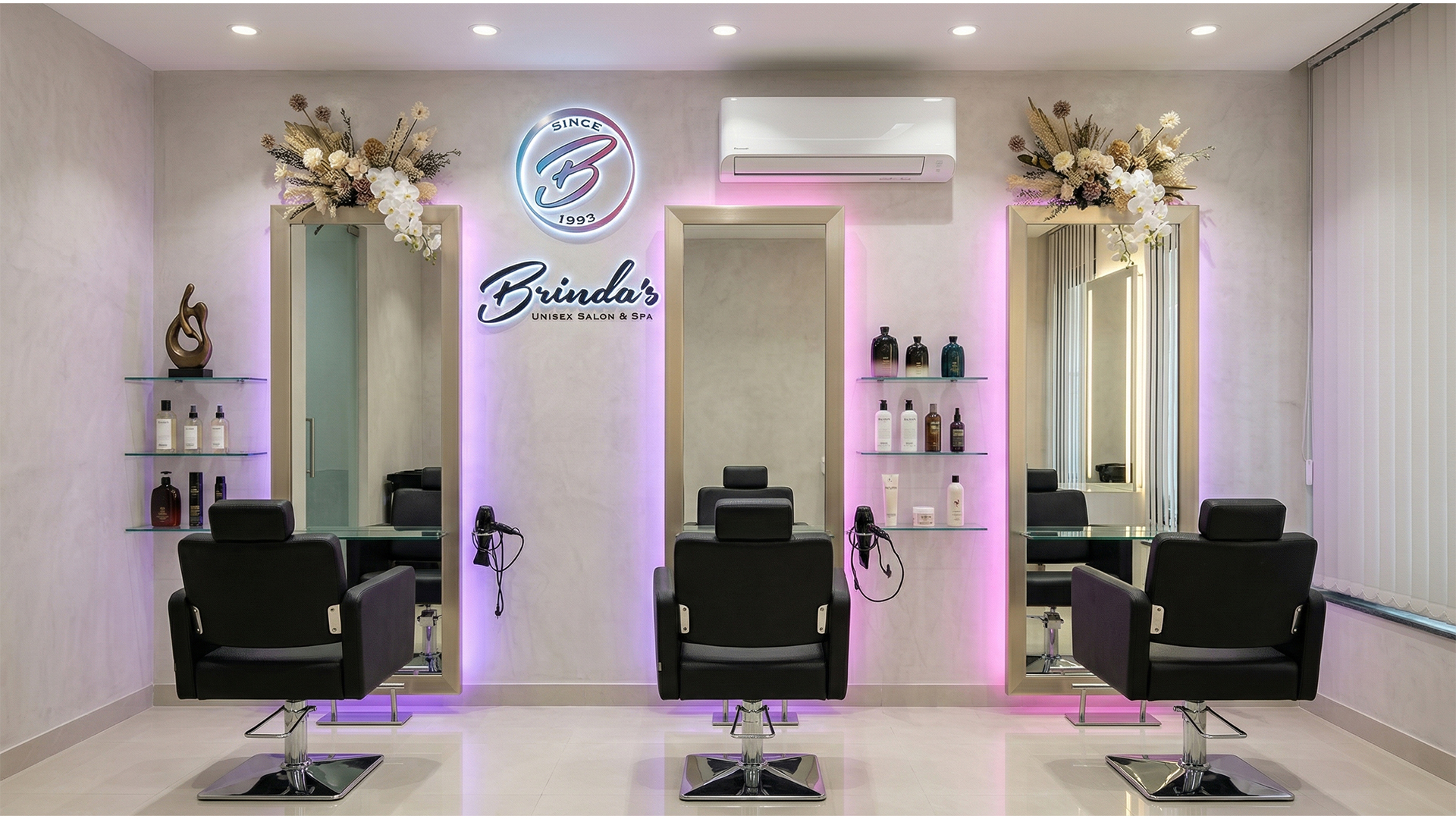 Brinda's Salon branding